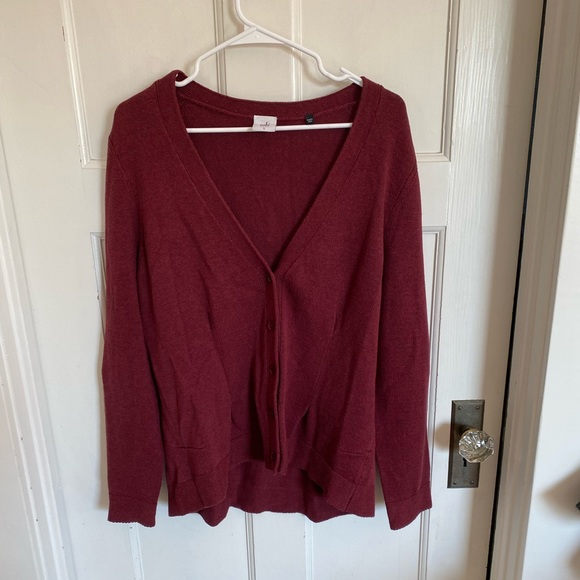 CAbi | Sweaters | Cabi Garnet Red Catch Cardigan Size Large Style 3529 | Poshmark
